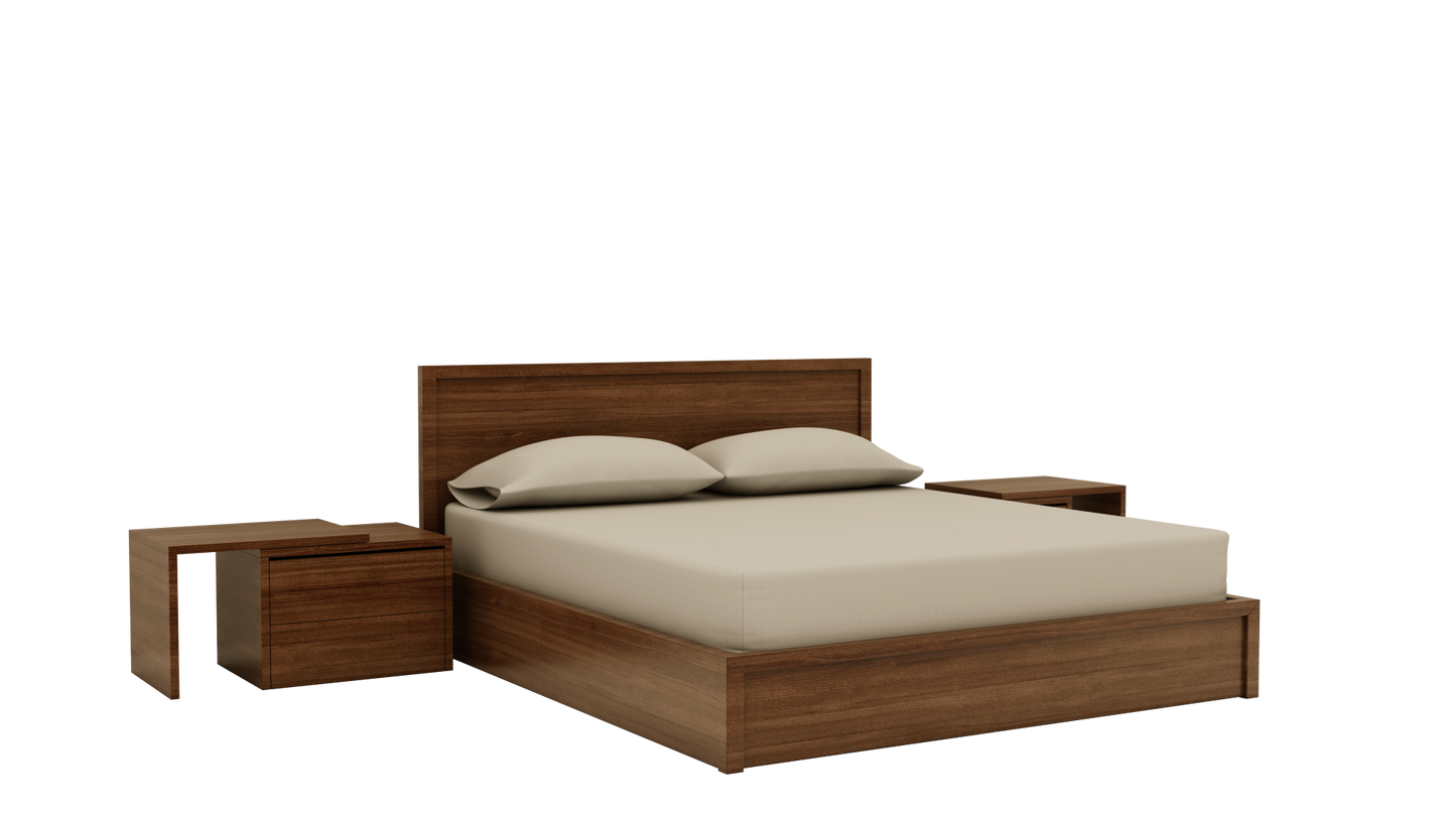 THE DARK COCO - BED WITH SIDE TABLE